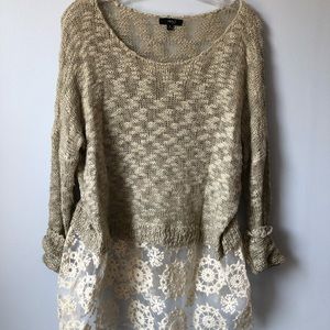 Women’s Sweater with Lace